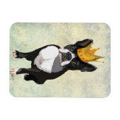 Boston Terrier and Crown Magnet (Horizontal)