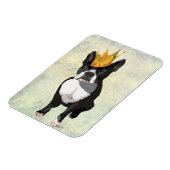 Boston Terrier and Crown Magnet (Linke Seite)
