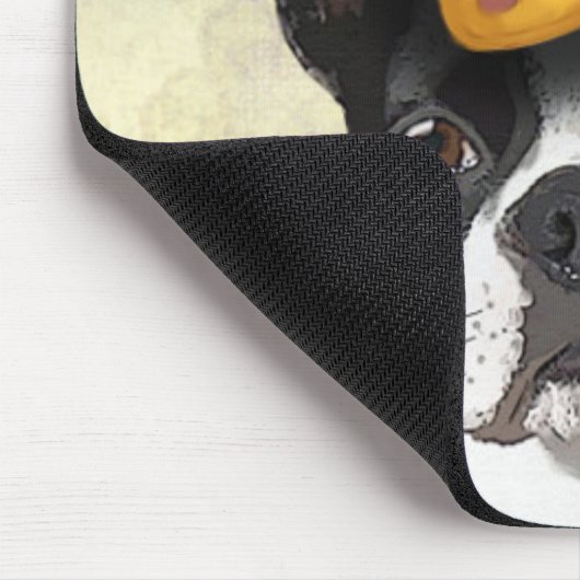Boston Terrier and Crown Mousepad (Ecke)