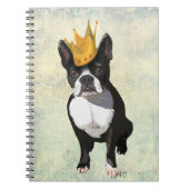 Boston Terrier and Crown Notizblock (Vorderseite)