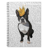 Boston Terrier and Crown Notizblock (Vorderseite)