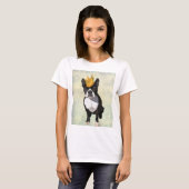 Boston Terrier and Crown T-Shirt (Vorne ganz)