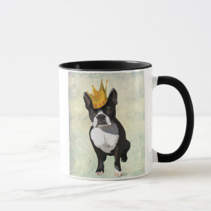 Boston Terrier and Crown Tasse