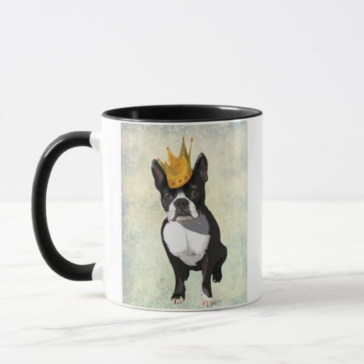 Boston Terrier and Crown Tasse (Links)