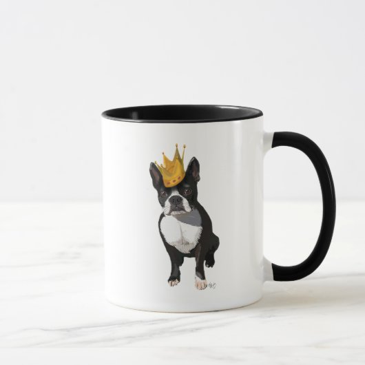 Boston Terrier and Crown Tasse (Rechts)
