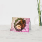 Boston Terrier Art Customizable Danke Card (Vorderseite)