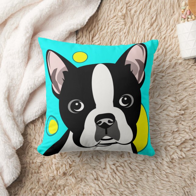 Boston Terrier Art Kissen (Decke)