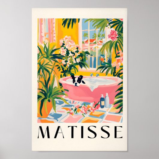 Boston Terrier Ästhetisches Poster, Dog Print, Fun Poster (Vorne)