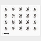 Boston Terrier Aufkleber (Blatt)