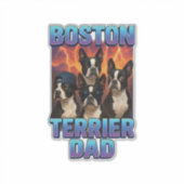 Boston-Terrier Aufkleber (Vorderseite)