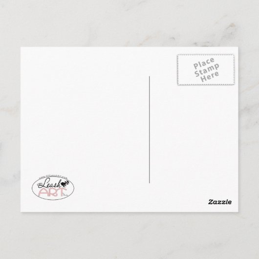 Boston Terrier Aviator Postkarte (Rückseite)