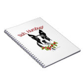 Boston Terrier Bah Humbug Notizblock (Rechte Seite)
