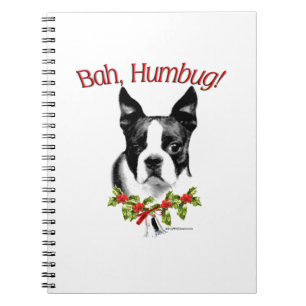 Boston Terrier Bah Humbug Notizblock