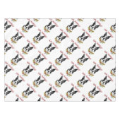 Boston Terrier Bah Humbug Tischdecke (Vorderseite (Horizontal))
