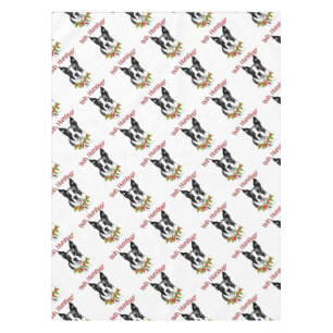 Boston Terrier Bah Humbug Tischdecke