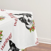 Boston Terrier Bah Humbug Tischdecke (Beispiel)