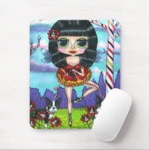Boston Terrier Ballet Ballerina Fairy Big Eyes Mousepad (Mit Mouse)