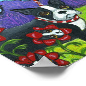 Boston Terrier Ballet Ballerina Fairy Big Eyes Poster (Ecke)