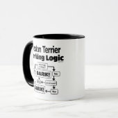 Boston Terrier Barking Logic Tasse (Vorderseite Links)