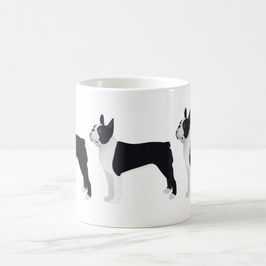 Boston Terrier Basic Breed Customizable Design Kaffeetasse (Mittel)