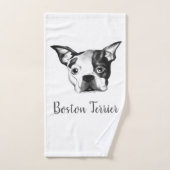 Boston Terrier Bath Set (Handtuch)