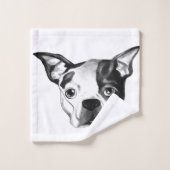 Boston Terrier Bath Set (Waschlappen)