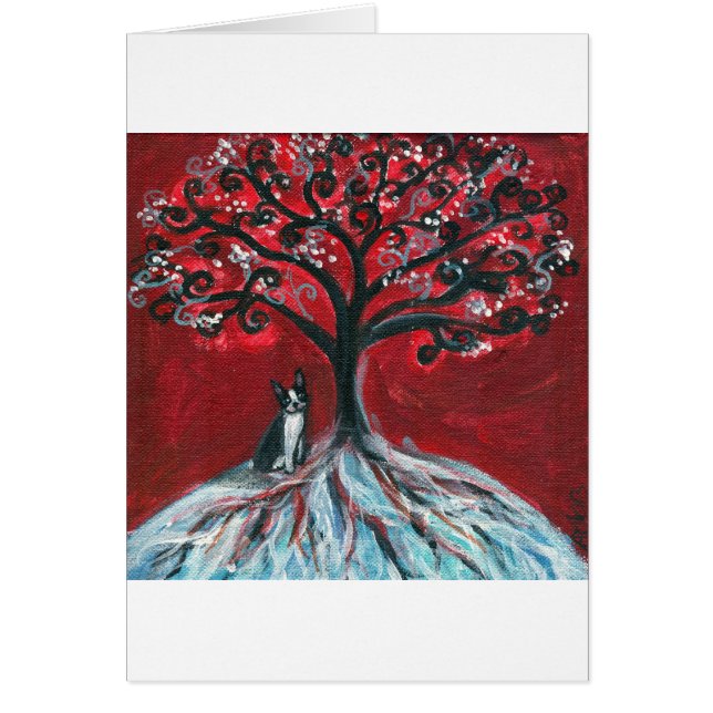 Boston-Terrier-Baum-Liebe (Vorne)
