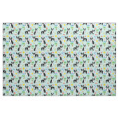 Boston Terrier Beach Fabric - Sommer-Hundegewebe Stoff (Fat Quarter (45,7 x 55,9 cm))