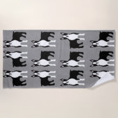 Boston Terrier Beach Handtuch (Vorderseite)