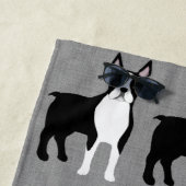 Boston Terrier Beach Handtuch (Beispiel)