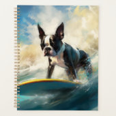 Boston Terrier Beach Surfainting Planer (Vorderseite)