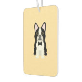 Boston Terrier beige Autolufterfrischer (Links)
