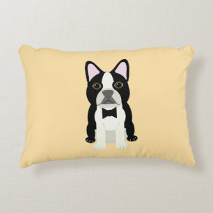 Boston Terrier beige Dekokissen