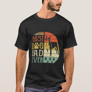 Boston Terrier Best Dog Vater je Vintager Vater Da T-Shirt