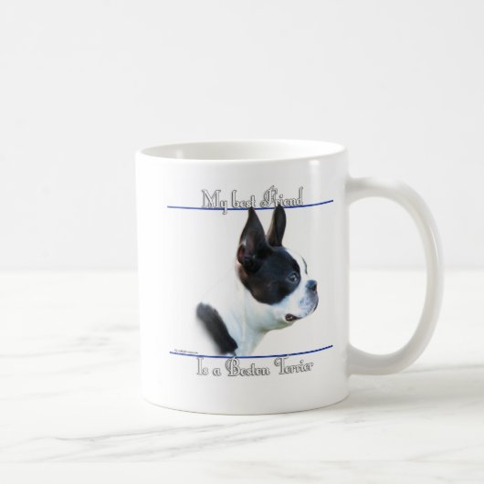 Boston Terrier Best Friend 2 Kaffeetasse (Rechts)
