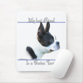 Boston Terrier Best Friend 2 Mousepad (Mit Mouse)