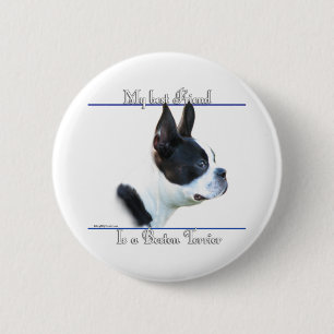Boston Terrier Best Friend 2 - Schaltfläche Button