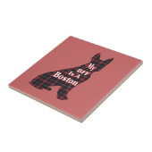 Boston Terrier BESTE FREUNDIN Fliese (Seite)