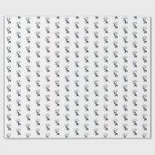 Boston Terrier Birthday Geschenkpapier (Flach)