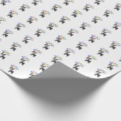 Boston Terrier Birthday Geschenkpapier (Ecke)