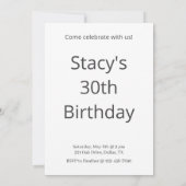 Boston Terrier Birthday Party Einladung (Rückseite)