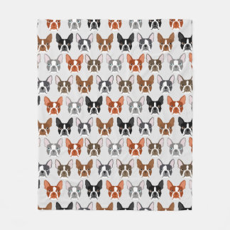 Boston Terrier Blanket Fleecedecke