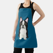 Boston Terrier blau Schürze (InSitu)