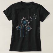 Boston Terrier Blume Fly Dandelion Funny Dog T-Shirt (Design vorne)