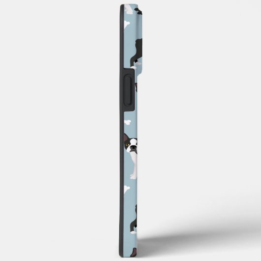 Boston Terrier Bones and Paws  Case-Mate iPhone Hülle (Rückseite / Rechts)