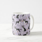 Boston Terrier Bones and Paws Coffee Tasse (VorderseiteRechts)
