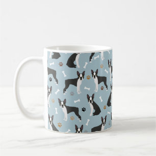 Boston Terrier Bones and Paws Kaffeetasse