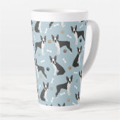 Boston Terrier Bones and Paws Milchtasse (Rechte Ecke)