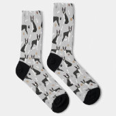 Boston Terrier Bones and Paws Socken (Rechts)