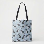 Boston Terrier Bones and Paws Tasche (Vorderseite)